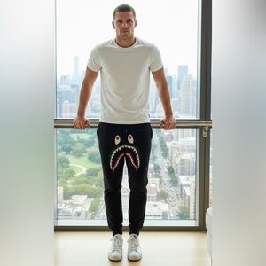 Authentic A Bathing Ape Shark Sweatpants for Men